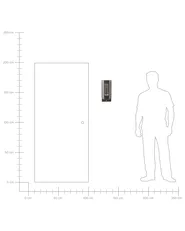 Outdoor LED Wall Light FRUID with Motion Sensor Brown_870444