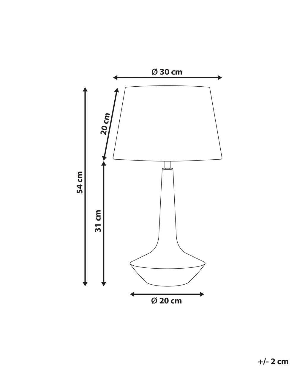 Table Lamp GODAWARI Mango Wood Dark Brown_986000
