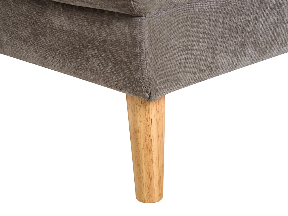 Corner Sofa Bed 3 Seater NUBORG with Storage Chenille Taupe Left Hand_1017478