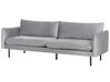 Sofa Set Samtstoff grau 4-Sitzer VINTERBRO_900592