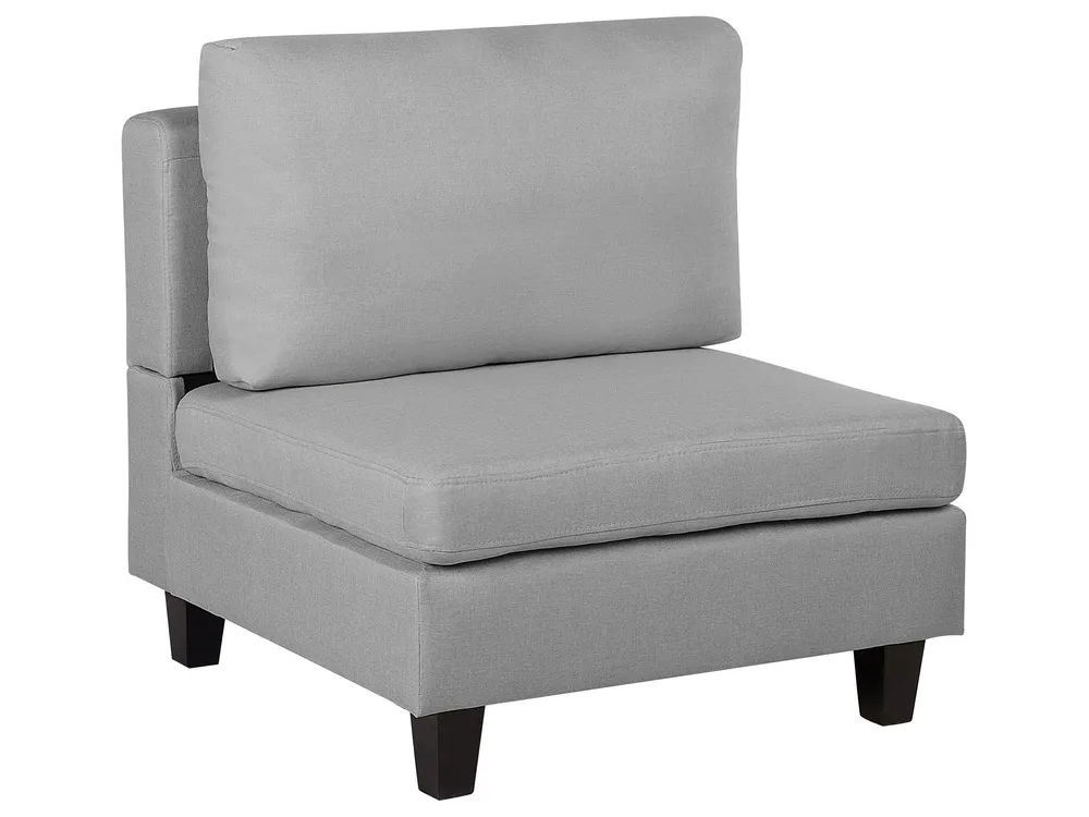 1-Seat Section FEVIK Fabric Light Grey