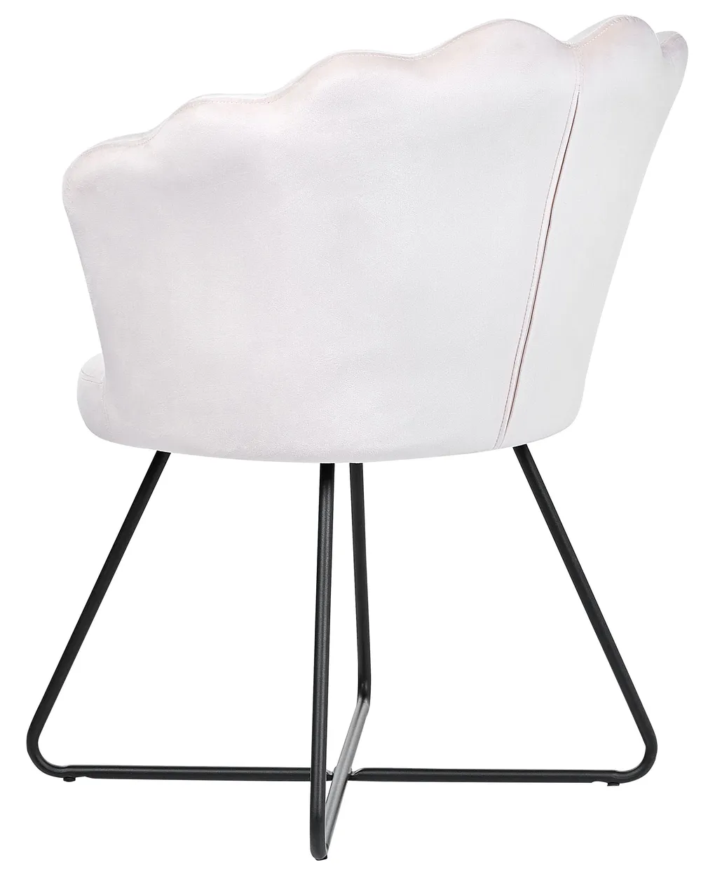 Armchair LOVELOCK Velvet Off-White - Main Image