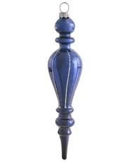 Set of 35 Baubles SNOWFALL Glass Blue_1028583