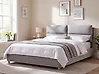 Ottoman Bed BATILLY Velvet Light Grey 180 x 200 cm (EU Super King)