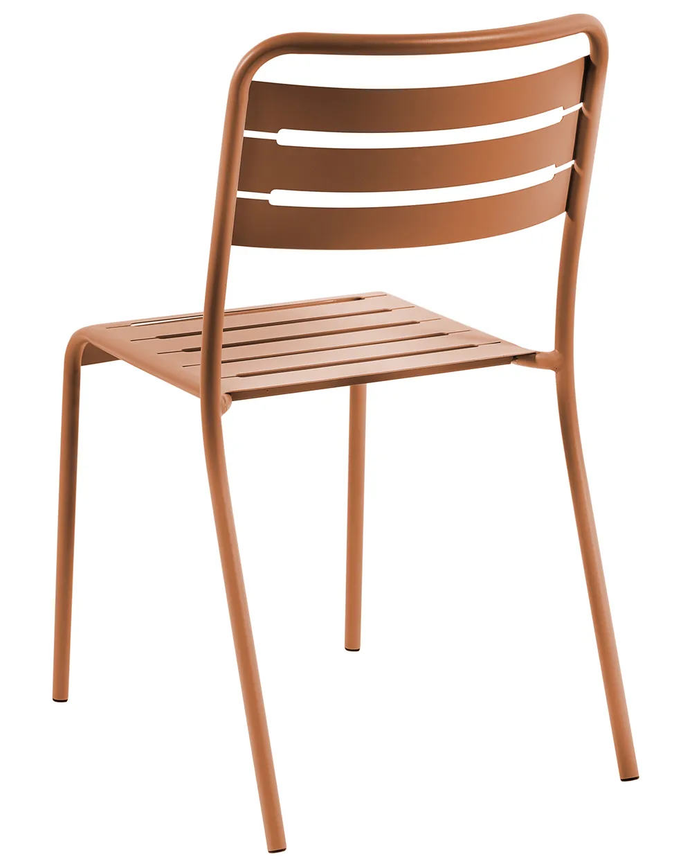 Set di 2 sedie da giardino LEFKADA Metallo Marrone_1081221