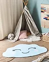 Alfombra infantil CUMULUS Azul claro 90 x 120 cm