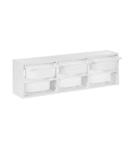 Wall Shelf with Storage Boxes TOBIN White_947461