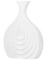 Stoneware Decorative Vase 25 cm White THAPSUS_734334