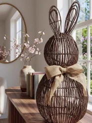 LED Decoration Rabbit NAUVO PE Rattan Brown_1187429