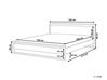 Wooden EU Super King Size Bed White GIULIA_743793