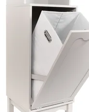 Bathroom Cabinet PENON 38 cm with Laundry Basket Light Beige_1110102