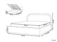 Ottoman Bed QUILLIEN Boucle Beige 160 x 200 cm (EU King Size)_989910