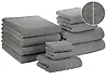 Set of 11 Towels ATAI Cotton Grey