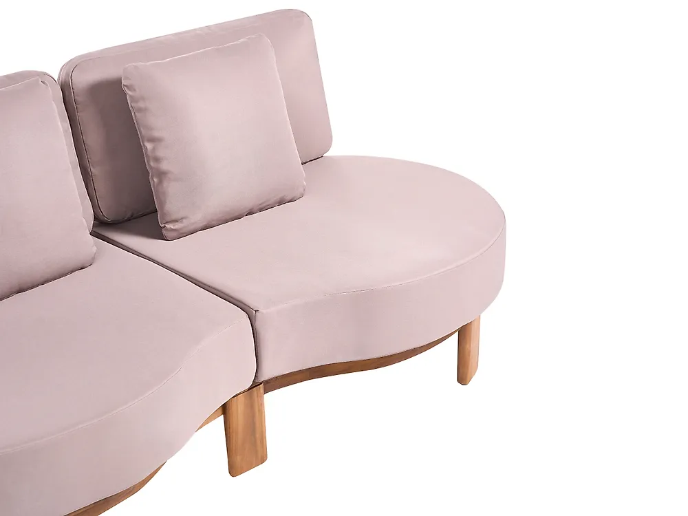 Sofa ogrodowa dla 3 osób ARZELLO Drewno akacjowe Jasnobrązowy_1163974