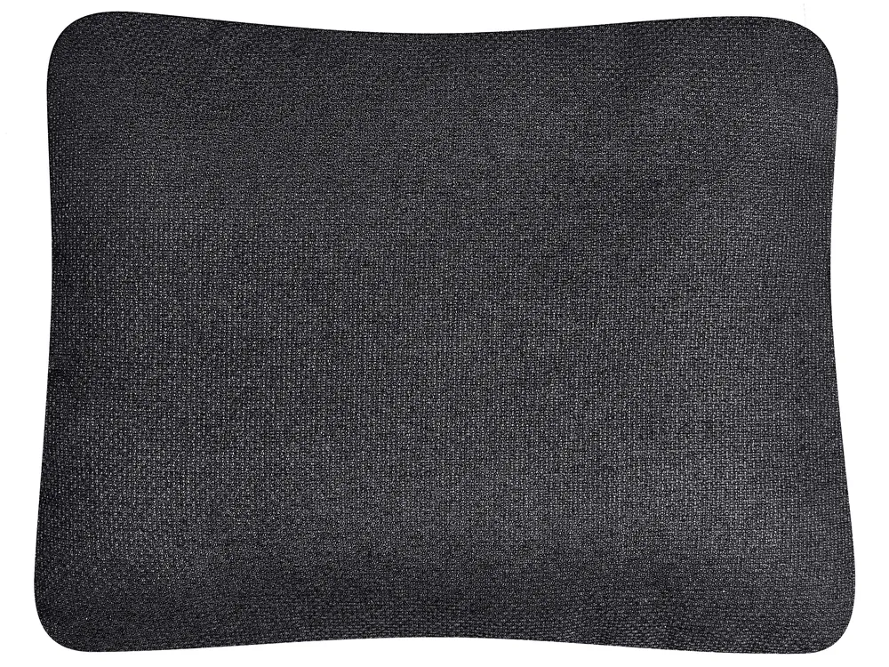 Corner Sofa Bed 3 Seater NASSJO Faux Linen Black Left Hand_1000000