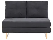 Set da salotto 6 posti JERSLEV Tessuto Nero_1013841