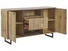 Credenza a 2 ante legno chiaro e nero BOISO_820768