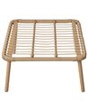 Rattan Garden Chair with Footstool Natural MURANO_932889