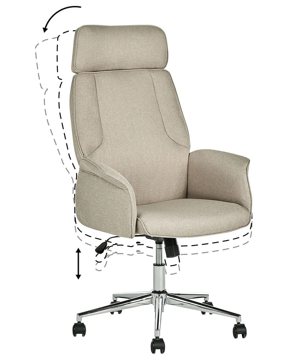Sedia da ufficio PILOT Beige_834208