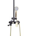 Mixer Shower Set Black with Gold GURARA _813544