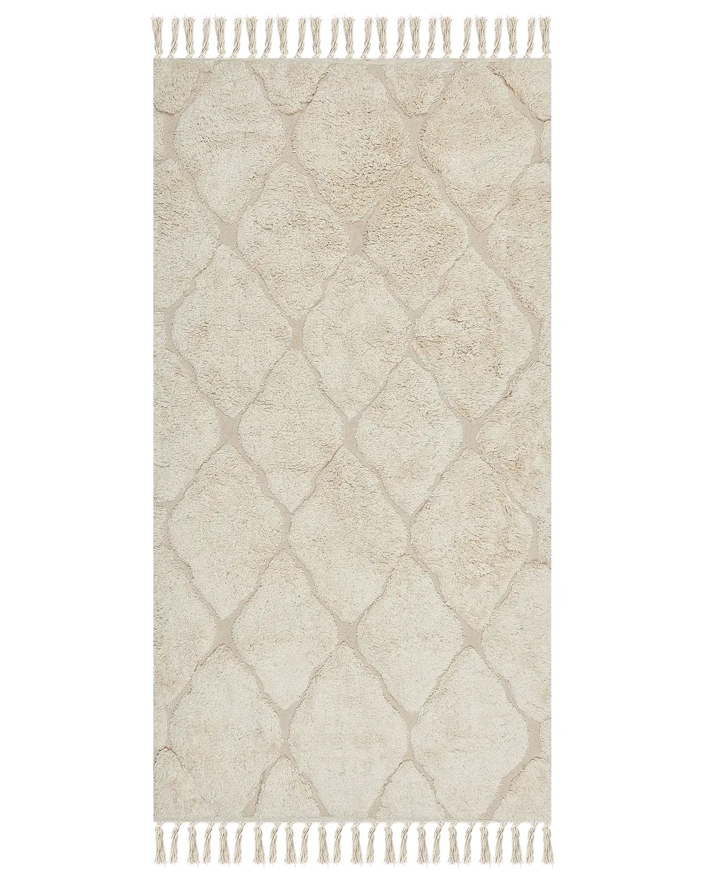 Rug SILCHAR Beige 80 x 150 cm Cotton_849117
