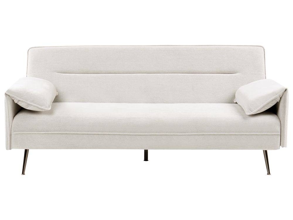Sofa Bed 3 Seater VAYLA Fabric Off-White