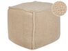 Pouf Hellbraun 40 x 40 x 40 cm ALIPUR_935521