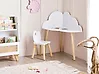 Kids Table and Chair Set CLOUDY White