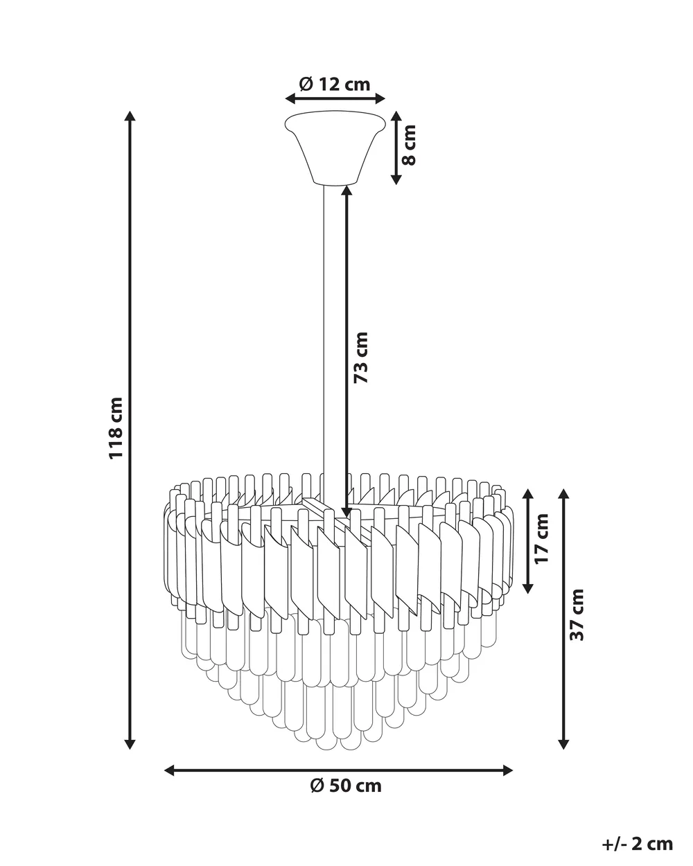 Chandelier ABELLAS Metal Gold_919667