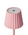 Candeeiro de mesa em metal rosa pastel POMBEIRO_935298