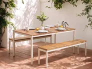 Outdoor Dining Table for 6 GIOVINAZZO 180 cm 90 cm Acacia Wood Brown_1124697