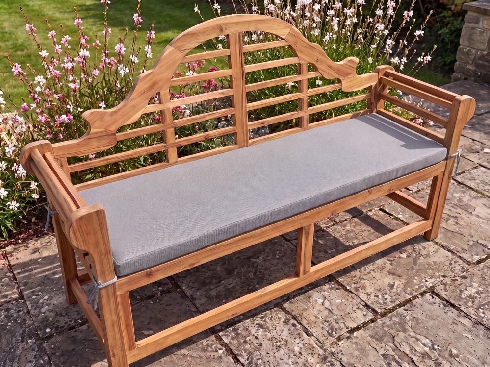 Cuscino per sedile a panca MARLBORO 151 x 46 cm Grigio
