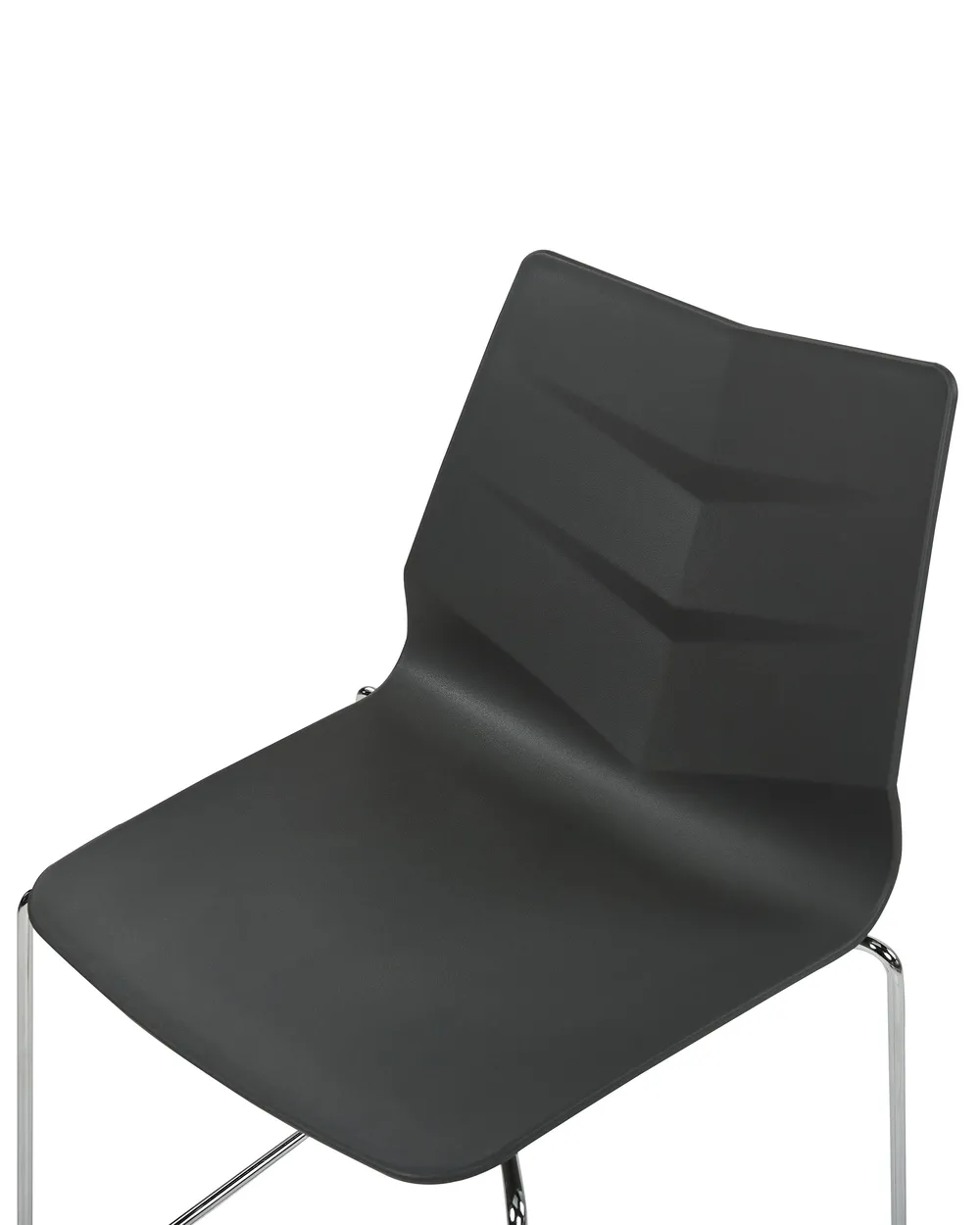 Set of 4 Dining Chairs HARTLEY Dark Grey_873471