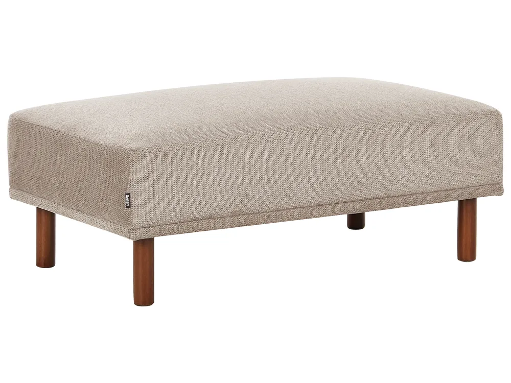 Corner Sofa 3 Seater HOLT with Ottoman Fabric Taupe Left Hand_959259