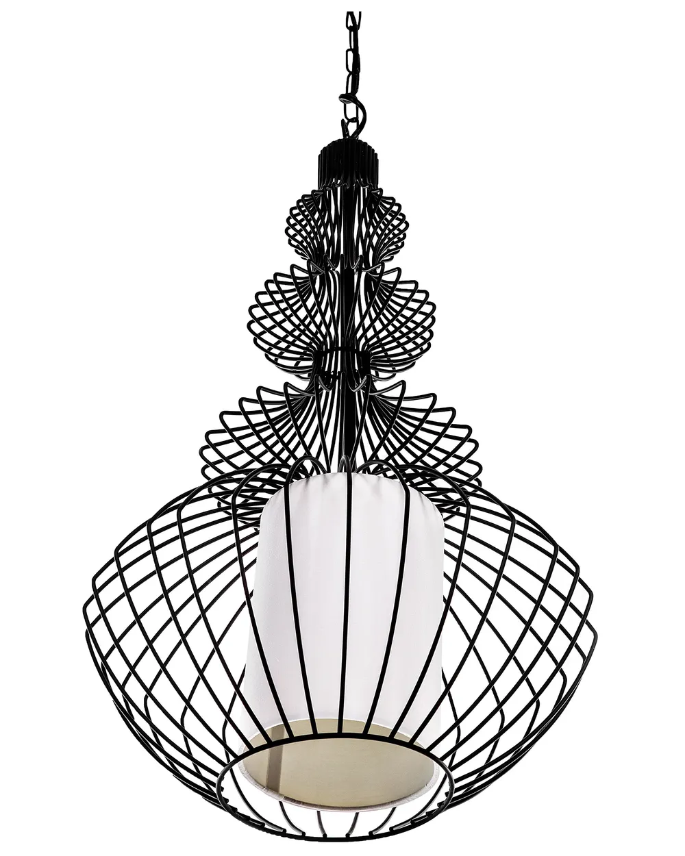 Lampadario KOLVA Metallo Nero_721315