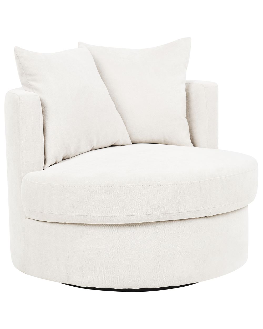 Fauteuil pivotant DALBY Tissu Beige clair
