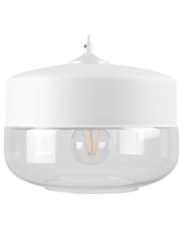 Lámpara de techo blanco/cristal transparente MURRAY