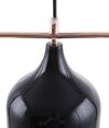 Hängelampe schwarz Glockenform MAVONE_691003
