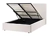 Ottoman Bed VION Fabric Light Beige 120 x 200 cm (EU Small Double)