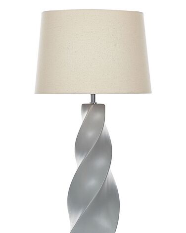 Lampada da tavolo ceramica grigio e beige 71 cm BELAYA