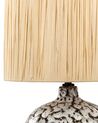 Keramická stolní lampa černá/bílá YUNES_871528