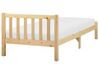 Wooden EU Single Size Bed Light FLORAC_918217