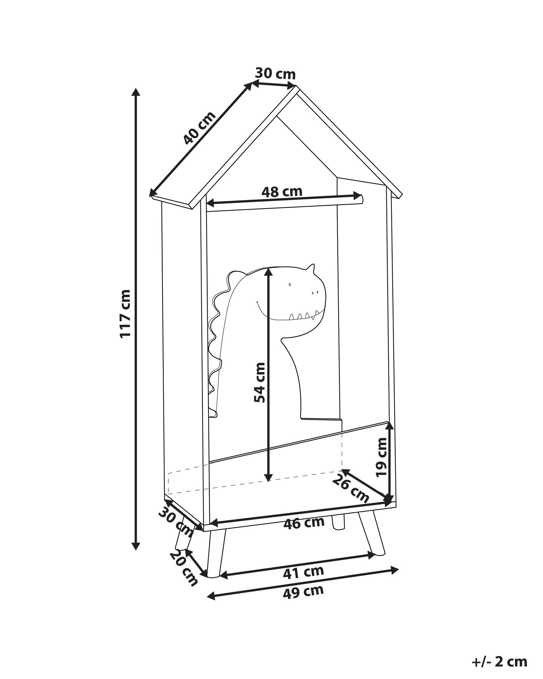 Clothes Rack with Storage Light Wood DURANGO_949129 Clothes Rack with Storage Light Wood DURANGO_949129