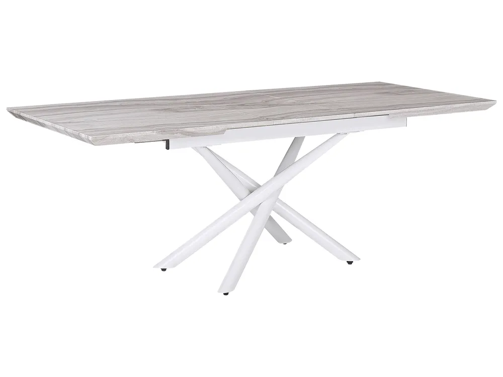 Stół do jadalni rozkładany MOIRA Biały 160/200 cm 90 cm
