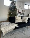 2 bawełniane poduszki dekoracyjne z frędzlami 45 x 45 cm beżowe VAYALI_894455