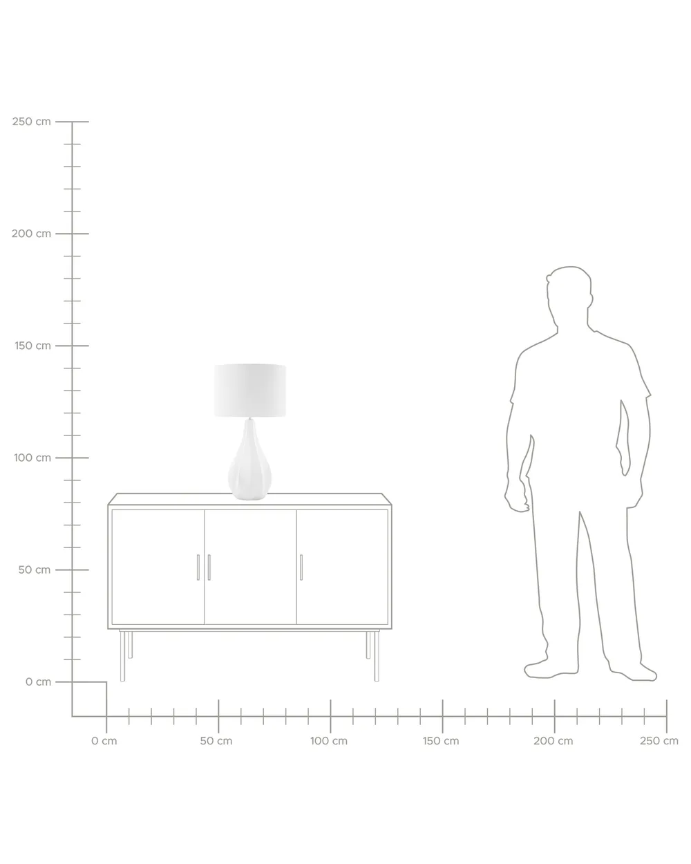 Table Lamp SANTEE Porcelain Off-White_753051