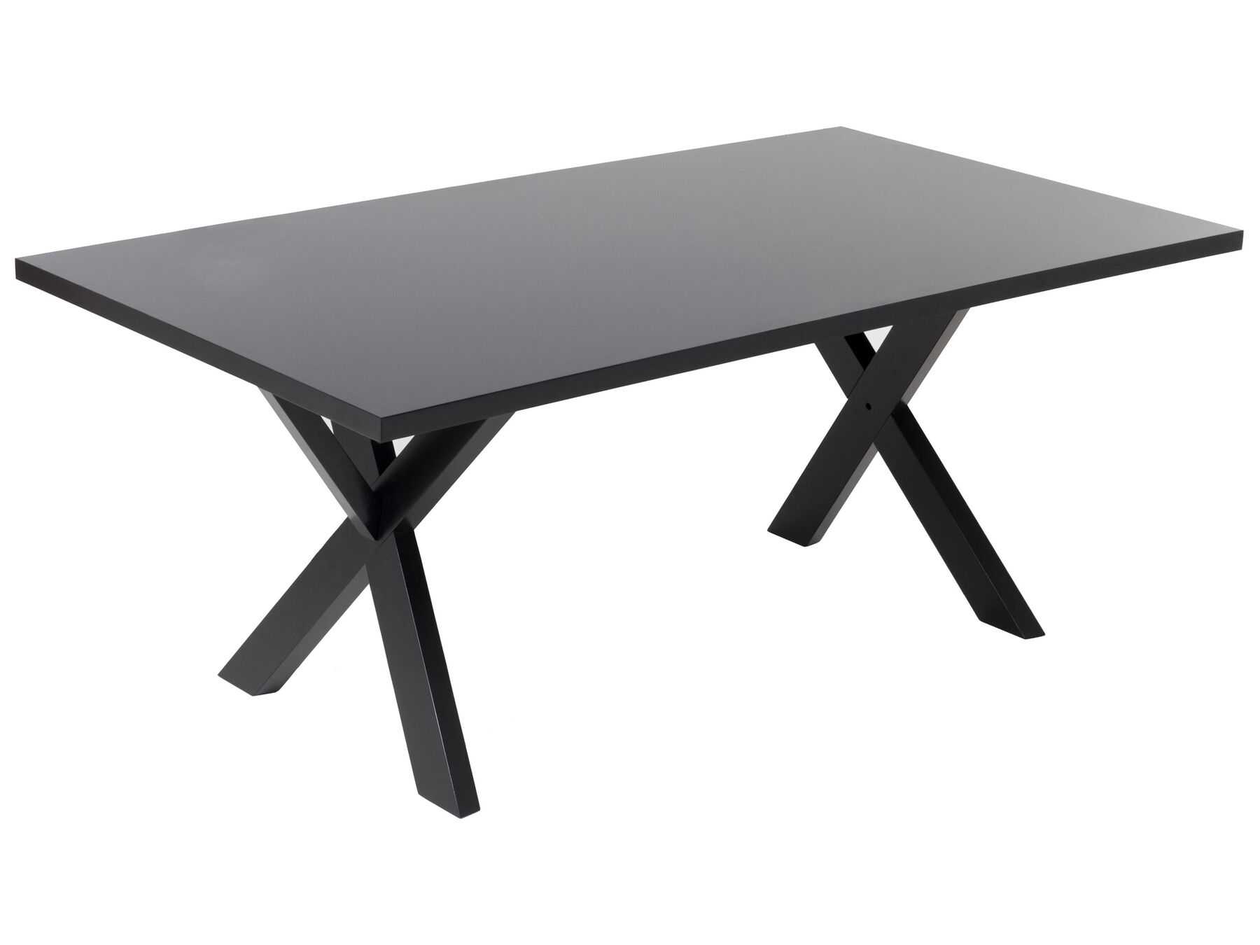 Mesa de comedor negra 180 x 100 cm LISALA_73661