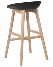 Set di 2 sedie alte MICCO Nero_731957