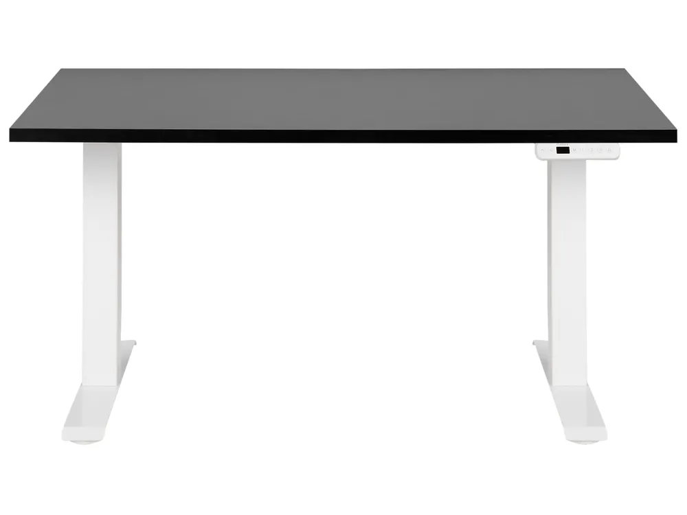 Biurko regulowane elektrycznie DESTINES 120 cm 72 cm Czarny/ biały_899312