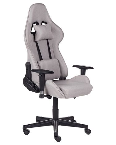 Cadeira gaming cinzenta clara WARRIOR